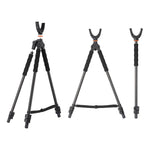 Quest T62CU Carbon Fiber Packable Shooting Tripod, Bipod & Monopod Combo w/ U-Yoke