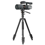 Vesta GO 264 AV12 Aluminum Travel Tripod w/ Counterbalancing Video Head